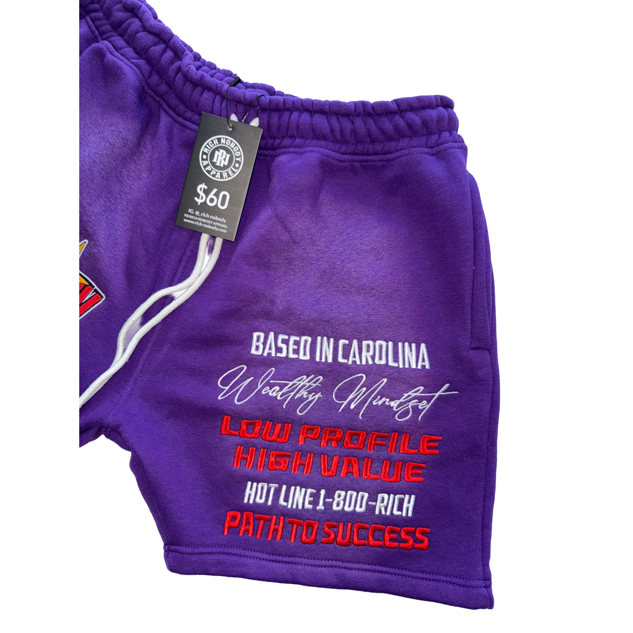 Purple Cotton Shorts