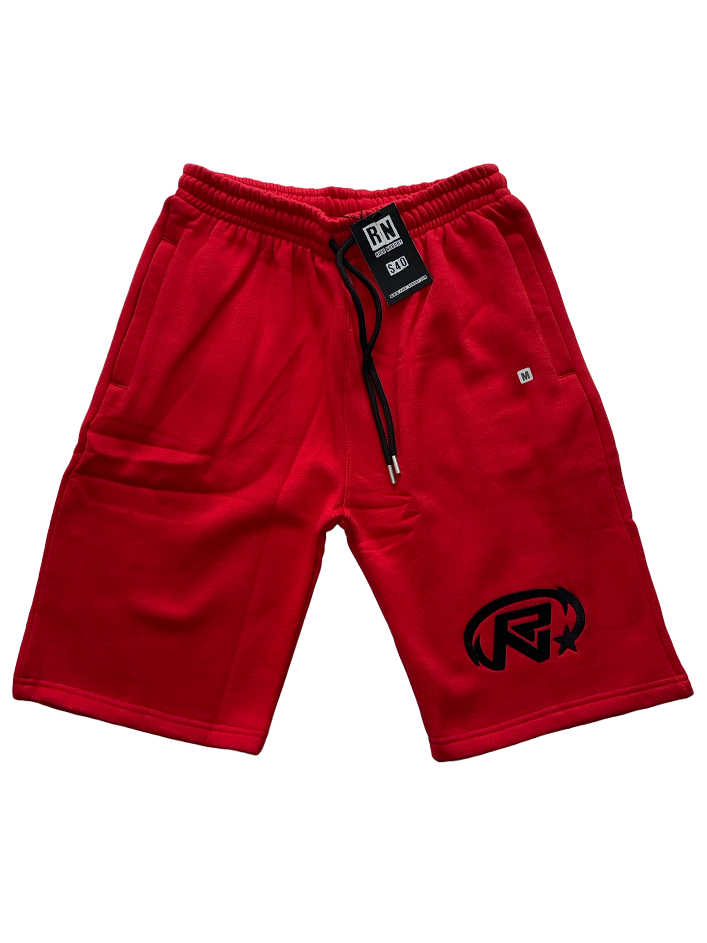 Red Cotton Shorts